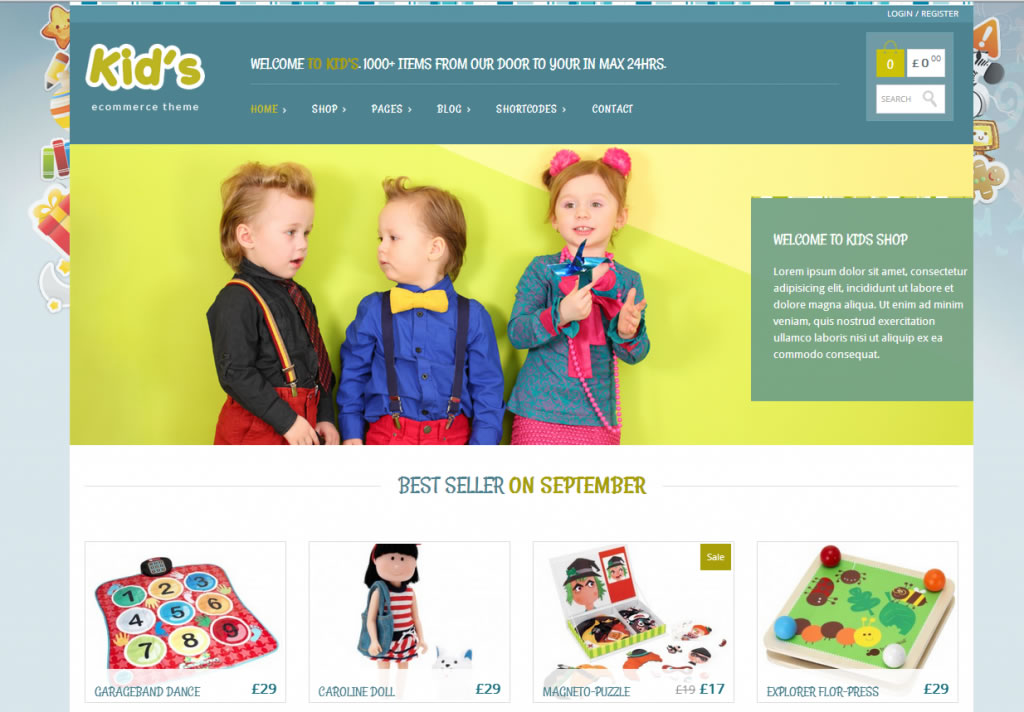 Kidshop - СĴWordPressվ